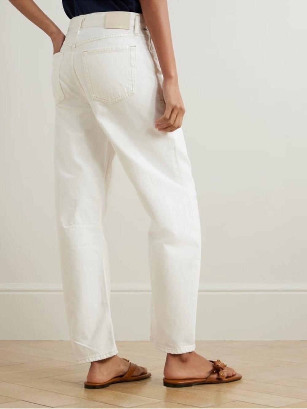 NWT Citizens Of Humanity Jeans Miro Relaxed Barrel Leg in Soft White - Picture 2 of 14